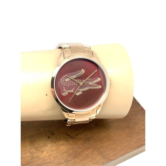 Lacoste Women's Watch 2001191 Ladycroc Quartz Rose Gold Stainless Steel 36mm - Picture 10 of 13